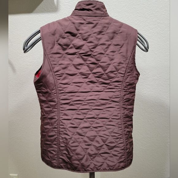 Fairway & Greene brown and red reversible quilted vest - Picture 2 of 8